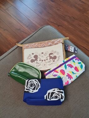 Lot of 5 Cosmetic/Accessory Pouches